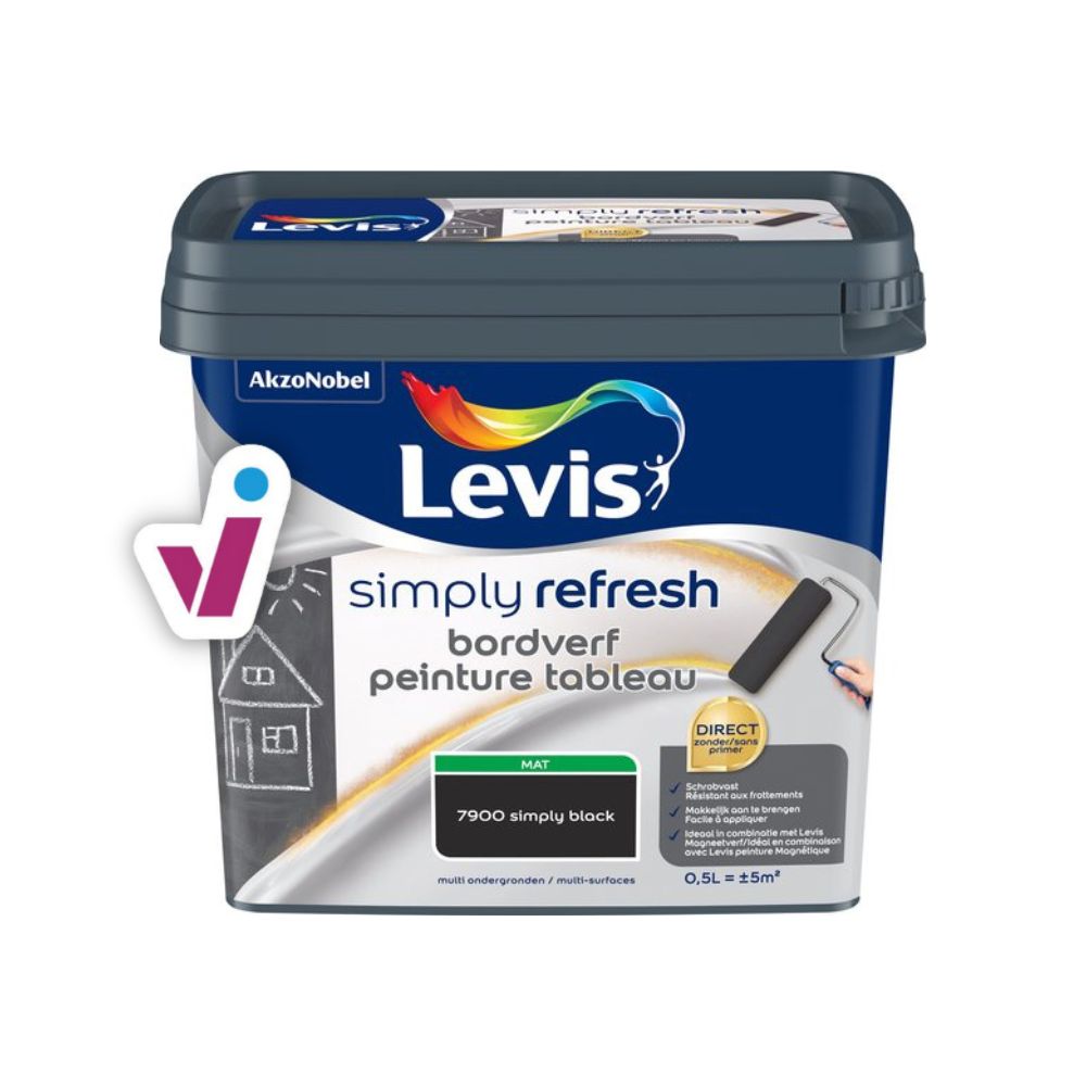 Levis peinture haute température mat 0,25l black touch