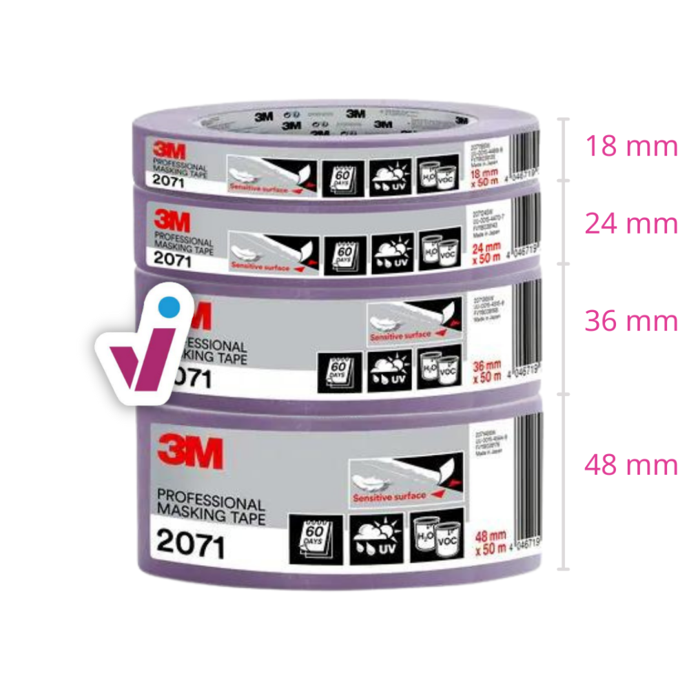 3M Paarse Masking Tape 2071