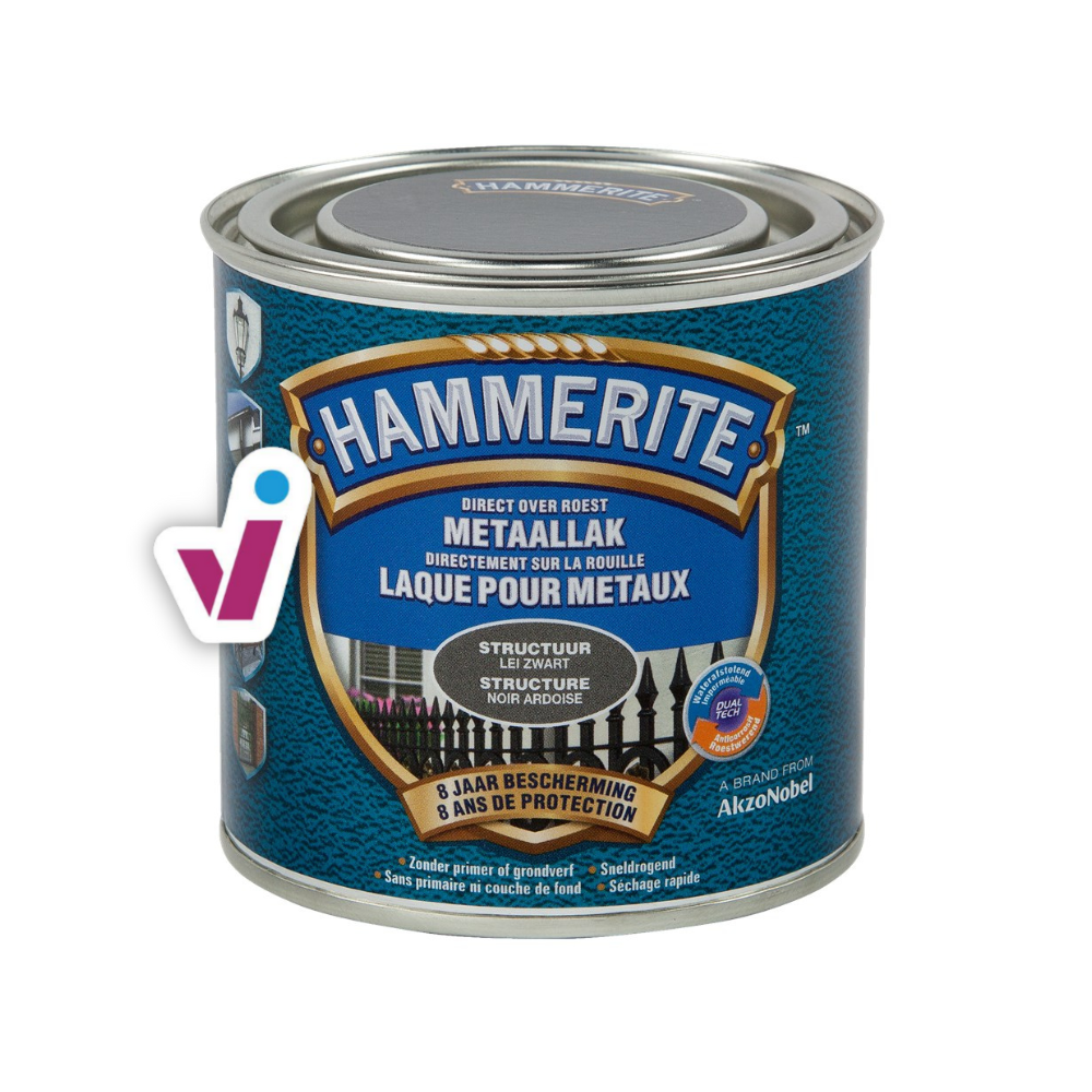 Hammerite Metaallak Structuur - Slate Black