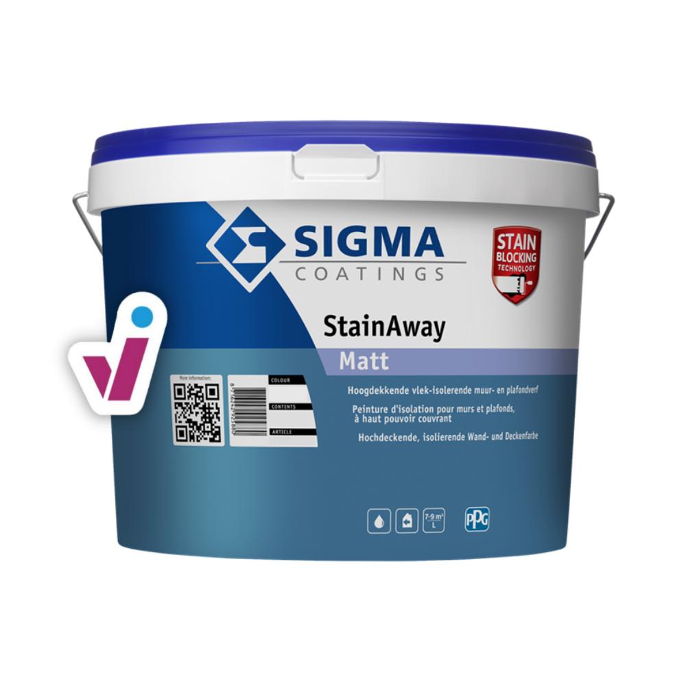 Sigma StainAway Matt - isolerende muurverf - 10 liter