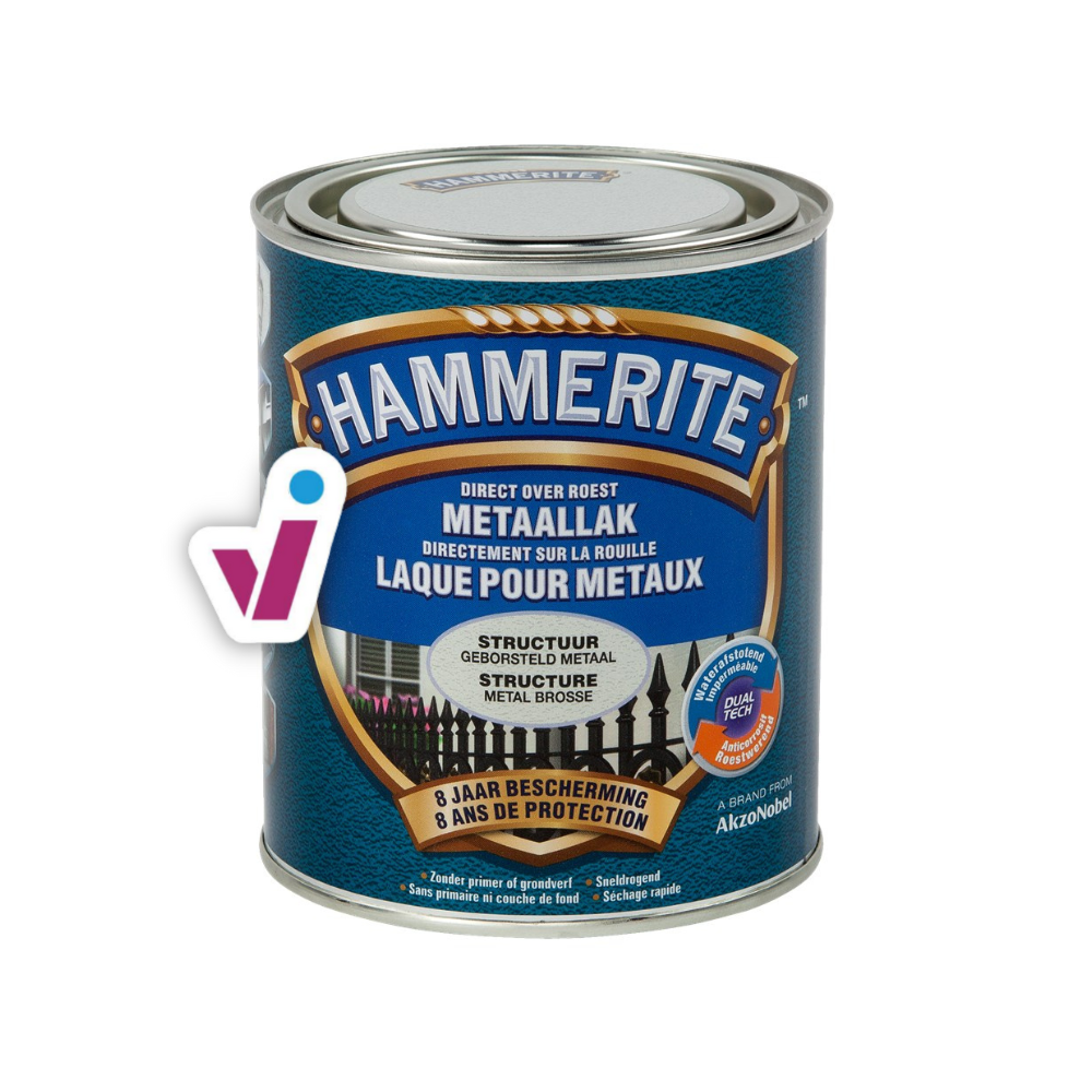 Hammerite Metaallak Structuur - Geborsteld Metaal