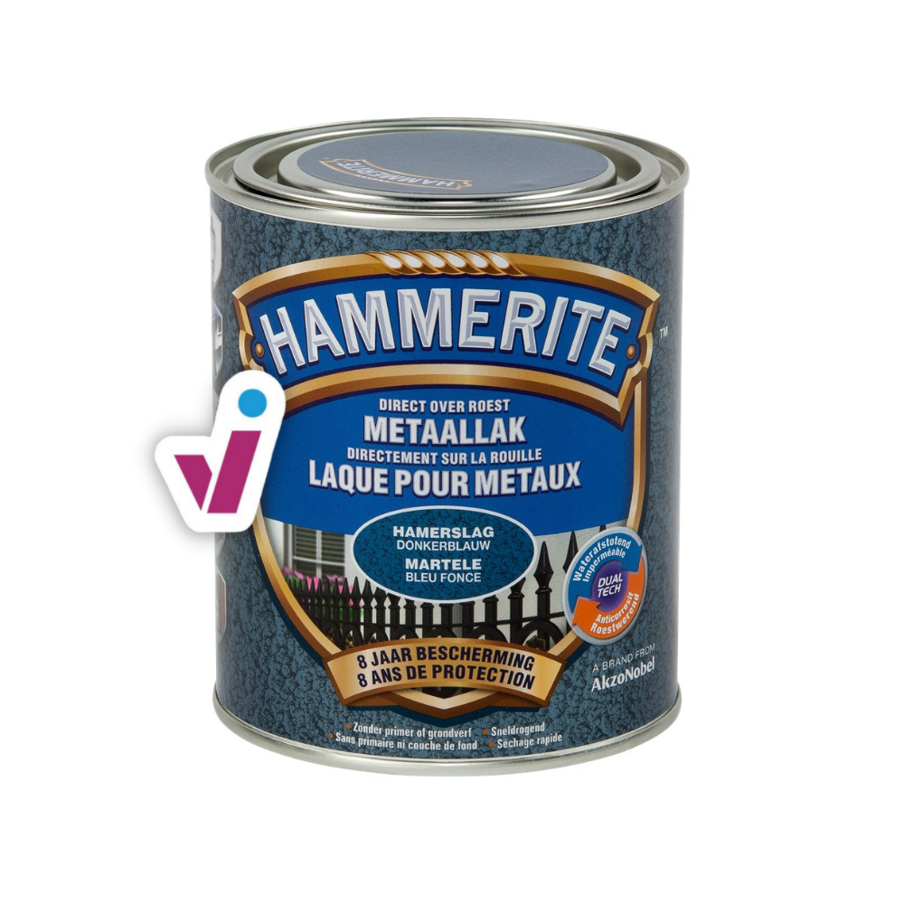 Hammerite Metaallak Hamerslag - Donker Blauw