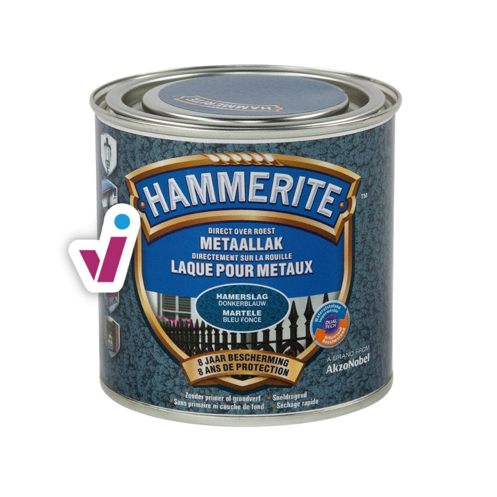 Hammerite Metaallak Hamerslag - Donker Blauw