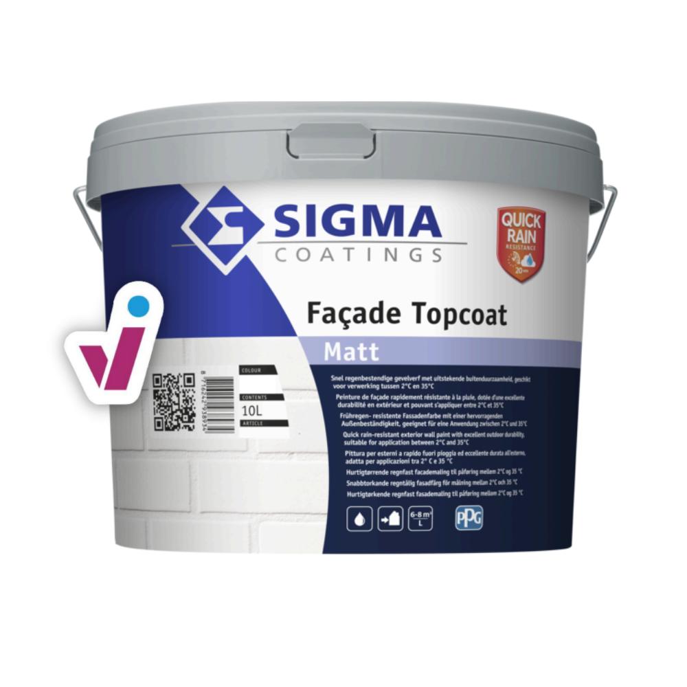 Sigma Façade Topcoat Matt - sneldrogende gevelverf - 10 liter
