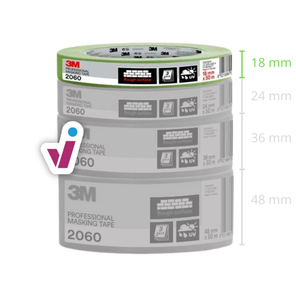 3M Groene Masking Tape 2060