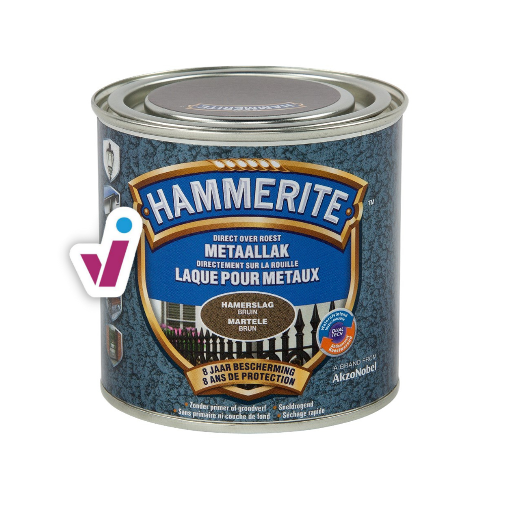 Hammerite Metaallak Hamerslag - Brown