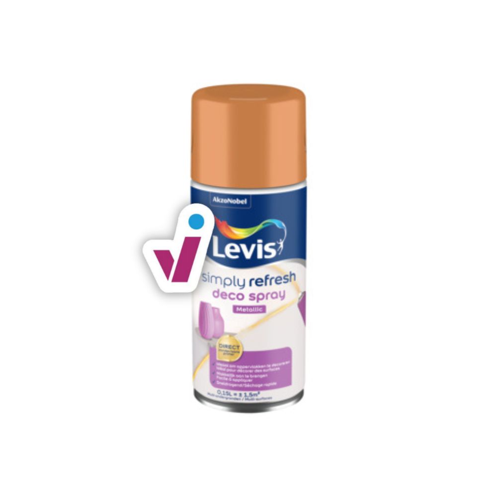 Levis Simply Refresh Deco Spray Metallic - Koper