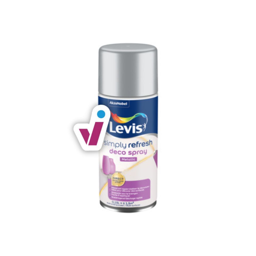 Levis Simply Refresh Deco Spray Metallic - Silver