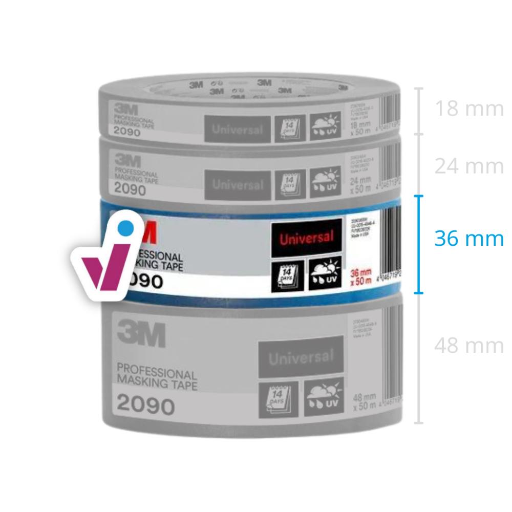 3M Blauwe Masking Tape 2090