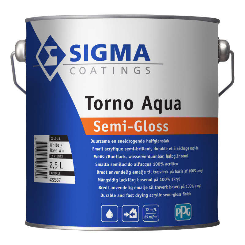 Sigma Torno Aqua Semi-Gloss - Kleur