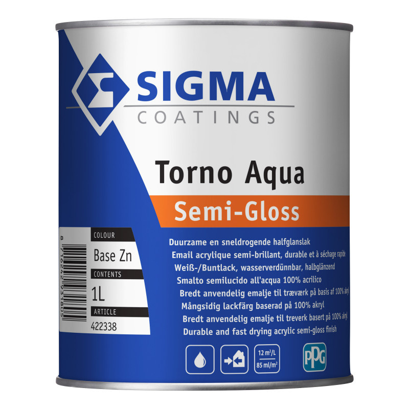 Sigma Torno Aqua Semi-Gloss - Kleur